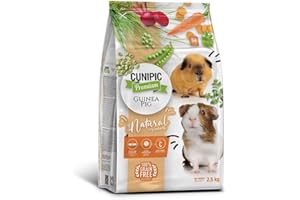 Cunipic Pienso Premium para Cobayas 2,5 KG - Alimento Completo Sin Cereales y con Vitamina C