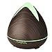Produktbild HONGSHU Ätherisches Öl Diffusor, 400Ml Ultraschall-Aroma-Diffusor, 7 Farben Licht, Wasserlose Auto-Off Luftreiniger, Für Office Home Yoga Spa-Holz Aroma Öl Diffusor Luftbefeuchter,Darkwoodgrain