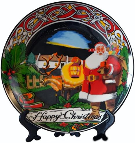 Santa Ceramic Plate 20cm