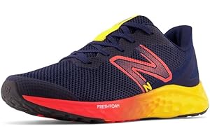 New Balance Boy's Fresh Foam Arishi V4 Bungee Lace with Hook and Loop Top Strap Sneaker