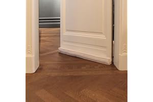 RORI Boudin de porte magnétique, beige, pour porte de 100 cm, protection contre les courants d’air et le bruit, forme carrée, différentes tailles et couleurs