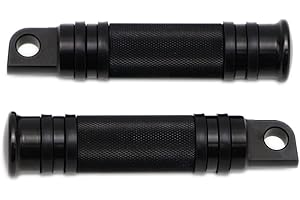 ‎DREAMSEEK Dreamseek Motorrad Fußrasten Fussrasten für Harley-Davidson Sportster Dyna Touring Softail Fußstütze Pedal vorne & hinten Fußpedale Ruhepedal (Schwarz)