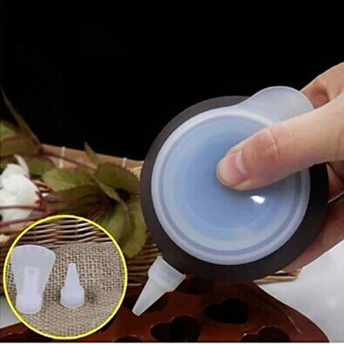 Fulla2116 Silicone Baking Cake Macaron Decorating Pen Icing Tips w/ 4 Nozzles