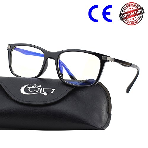 CGID CT46 Gafas Premium con Armazón TR90 para Protección contra Luz Azul, Anti Fatiga por Deslumbramiento