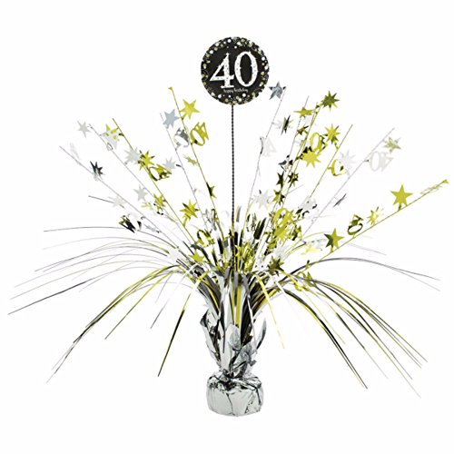 40. Geburtstag gold Tischdekoration