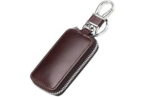 MIOYOOW Etui na kluczyki samochodowe, mały uchwyt na klucze ochronne skóra PU breloczek samochodowy torba samochód inteligentny brelok uchwyt na monety automatyczny pilot brelok portfel