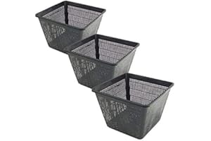 Other Square Baskets Pond Garden Planting Plants - Pack of 3 (Medium 23x23x13cm)
