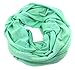 Produktbild NB24 Damen Loop Schal, Endlosschal,Rundschal,Damentuch, Damenode einfarbig, mint (a 150), Damenbekleidung, Damenschal, Tuch