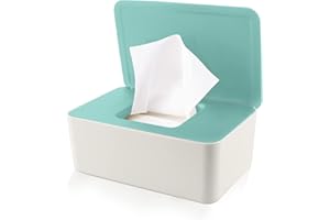 EKKONG Porta Scatola Dispenser, Contenitore per Salviette Umidificate con Coperchio Antipolvere Tovagliolo Scatola, Scatola Porta salviette umidificate Custodia Salviette Pannolini