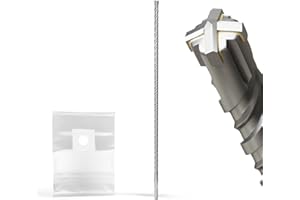 XZH SDS Plus Masonry Drill Bits - 10mm x 460mm, Professional Tungsten Carbide Cross Tip, Long SDS Hammer Drill Bits for Wall, Stone, Concrete, Brick