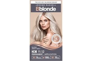 Jerome Russell Bblonde Ice Blonde Permanent Hair Colour – Full Grey Coverage Hair Dye Kit for Pre-Lightened & Blonde Hair, Ammonia Free Hair Dye with Brazil Nut oil