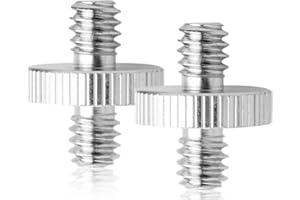 Lhbwhiz 2 Stück Kamera Gewindeadapter, 1/4 Zoll Auf 1/4 Zoll Männlich Adapter Schraube, Für Kamera, Lichtstand, Stativ