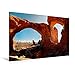Produktbild Premium Textil-Leinwand 120 cm x 80 cm quer, Double Arch, Arches Nationalpark, Utah, USA | Wandbild, Bild auf Keilrahmen, Fertigbild auf echter Leinwand, Leinwanddruck (CALVENDO Natur)