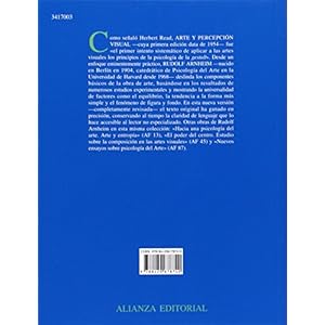 Arte y percepción visual : psicología del ojo creador (Alianza Forma (Af))