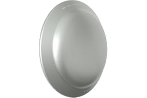 La Ventilazione UFOCR Réducteur Acoustique pour Trous de Ventilation, Chrome satiné, ø 230 mm