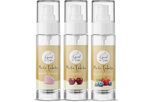 Musc Tahara Aromatisé Pack Barbe à Papa Cerise Fruits Rouges Ajmal As Safar® lot de 3 Musc Blanc intime 5ml