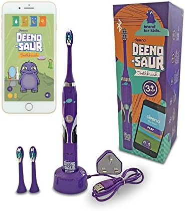 Deeno DEENO-SAUR Smart Electric Toothbrush for Kids 3+ with Interactive App