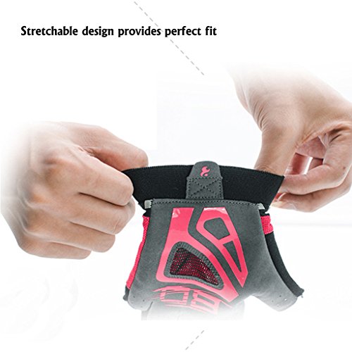 ICREAT Damen Joga Kurze Handschuhe Fitness Anti Schwerkraft Yoga Handschuhe - 5