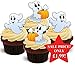 Produktbild Halloween Casper das Geist Kinder Mix - Interessante Neuheit PREMIUM AUFSTEHEN Essbar Waffel Papier Kuchen Topper Dekoration