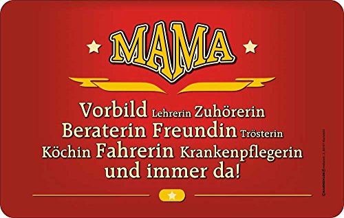 Mama Vorbild - Resopal Brettchen - Frühstücksbrettchen Resopal - Grösse 23,3x14,2 cm