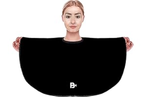 ‎BM BARBER MOOD Friseurumhang Kurz, Original Barbermood Barber Kosmetiker Umhang, Professional Hair Design, Hairstyling Accessories, Schneideumhang, Make-up, Kosmetiker Umhang, Friseurbedarf, Haarschneideumhang.