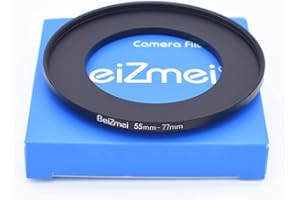 BEIZMEI 55mm Lens to 77mm Filters Ring,Camera Filters Ring Compatiable All Brands Ø55mm Lens to Ø77mm UV ND CPL Camera Filter.55-77mm