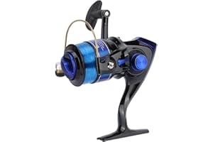 KEENSO Carrete de Pesca, Cabeza giratoria de plástico 12BB para Rueda de Pesca de mar de Agua Dulce/Salada Carrete de Pesca de la Serie YF