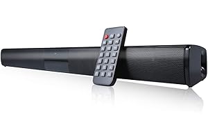 Docooler Barra de Sonido para televisores,Luxus inalámbrico BT 4.0 Altavoz SoundBar TV de Cine en casa 3D de Bass televisor de subwoofer con RCA Line – Mando a Distancia