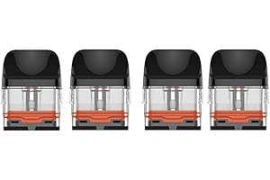 TILLELOT XROS Universal Pods For VAPORESSO- 4 Pack, 2ml Cartridge Capacity, No Nicotine (1.2ohm)