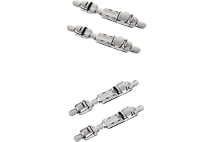 B Blesiya 4pcs Adjustable Fishing Reel Seat Deck Wheel Rod Clip Diy Fishing Accessory