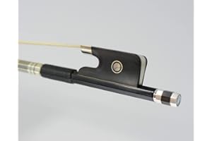Arco de fibra de carbono para violonchelo 4/4 Tamaño 71,5 cm 101C VINGOBOW Nivel avanzado Ojos parisinos Rana de ébano Bien equilibrado Peso ligero Pelo de caballo natural