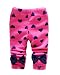 Zhuannian Baby Girls Bowknot Fleece Lining Leggings Trousers (18-24months, Hot pink heart)