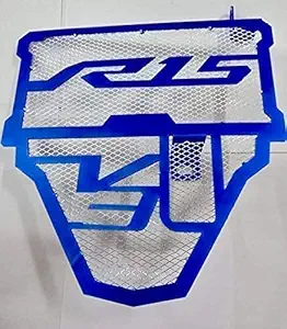 WOKIN Stainless Steel Motorcycle Bike Radiator Guard Protector Grill for Yamaha R15 V3(Blue)