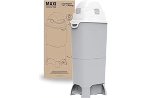DIAPER CHAMP Handsfree Maxi - Poubelle à couches - mains libres - Grande capacité 60 couches - anti-odeur - Usage professionnel – crèches, micro-crèches, assistantes maternelles et hôpitaux