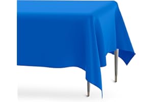 LDYLLICSTYLE Blue Tablecloth,Outdoor Table Cloth,Wipe Clean Tablecloth,Birthday Table Cloth,Tablecloths Rectangular,Disposable Table Cloth,Picnic Table Cloth,Plastic Table Cloths,Deep Blue 274cm X 137cm 2 Pcs