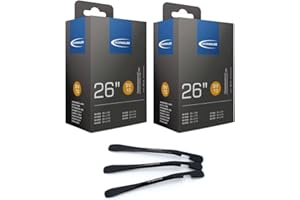 MSZWEIRAD Schwalbe DV13 Lot de 2 chambres à air de vélo 26" (40/62-559) 40 mm + démonte-pneu MSdeux-roues
