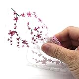 S6 Edge Hülle , Cozy Hut TPU Case Silikon Hülle für Samsung Galaxy S6 Edge Kratzfeste Plating TPU Handyhülle Schale Etui Protective Case Hülle Gummi Bumper Cover Schutz Schale Siliconcase Silikon Tasche Schutzhülle für Samsung Galaxy S6 Edge – Plum Blume - 4