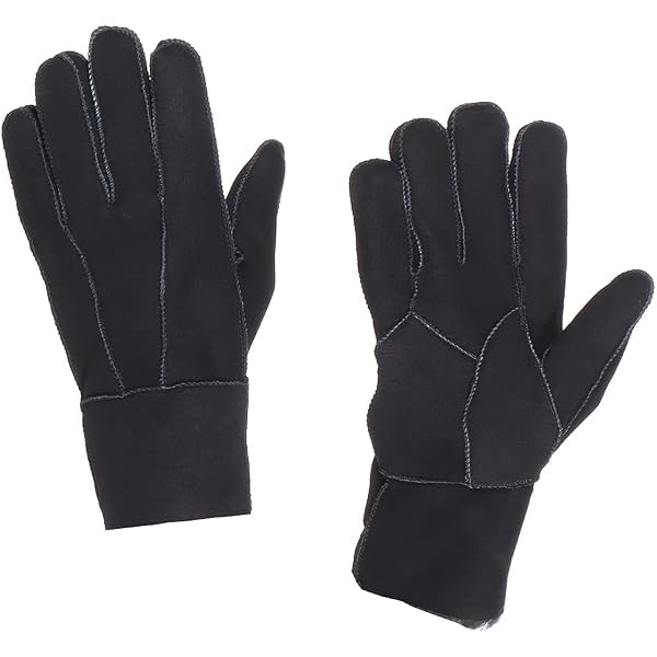 HEITMANN 100% Lammfell Handschuhe Fingerhandschuhe Echt-Leder Damen NEU (L, Beige) Fashion