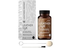 LEATHER EXPERT Penetrating Leather Dye – Colore pelle caramello 75 ml – ideale per scarpe, borse e accessori – con applicatore e pennello – Colore scarpe per pelle scamosciata, nabuk e anilina (16 colori)