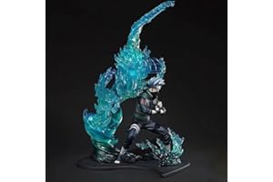 Eamily for Naruto Figurines, Sasuke Uzumaki Figure Statue Characters Anime Handmade Figure Collection Ornament Figurine Doll Toys Gifts for Anime Fans (34cm Kakashi)