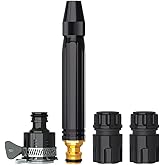 High Pressure Water spray gun for Car and bike Washing Gun for 1/2" Hose Pipe, 3pcs connector with Adjustable Pressure Booste