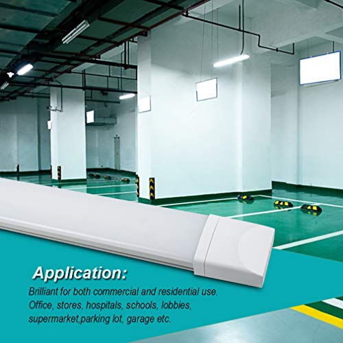 J&C LED Feuchtraumleuchte 120 CM, LED Wannenleuchte 36W 2800lm Neutralweiß IP65 Wasserdicht Deckenleuchte Garagelampe Badlampe Werkstattleuchte Nassraumleuchte