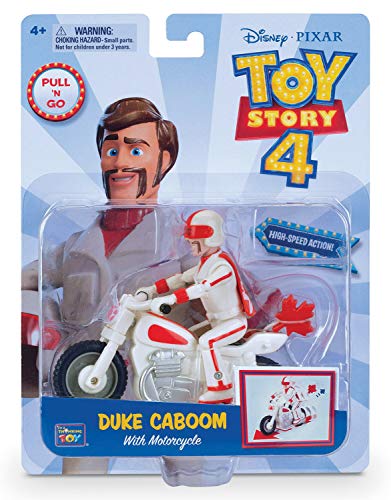 MTW Toys 64473 - Figura de acción de Disney Pixar Toy Story 4-Stuntman Canuck Boom Bike, con función retráctil, Aprox. 10 cm