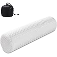 Findigit Cervical Neck Roll Memory Foam Pillow Cylinder Round Bolster Pillow for Neck Pain Relief Sleeping, Round Neck Support Pillow for Head, Neck, Back, Legs, and Yoga 18.5"*5"