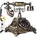 Produktbild PRIDES Kreatives Telefon Antique European Style Pastoral Old - Fashioned Fixed - Line Telefon Heim Sitzbank Büro Telefon (Color : Silber)