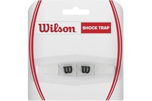 Wilson Shock Trap Tennis Racket Vibration Dampener, CLEAR/BLACK