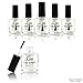 6 x TOP COAT BIG NAIL VARNISH POLISH CLEAR NAIL VARNISH 20 ML WITH PURSE