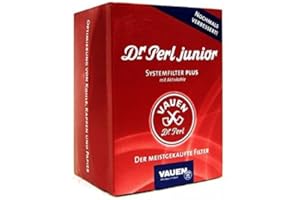 VAUEN Dr. Perl Junior Lot de 3 Paquets de 180 filtres à Charbon Actif Ju-Max Rouge 9 mm