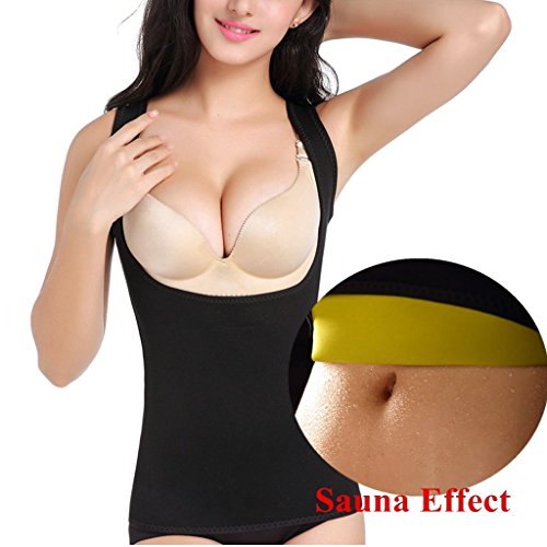Progoco Canotta Fitness da Donna Sauna Fare Sudare Di Più per Dimagrire Body Shaper per la Perdita di Peso Sauna Canottiera Gilet in Neoprene