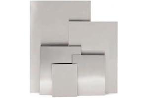 THE-ALUMINIUM-SHOP Brushed Stainless Steel Magnetic Notice Memo Board - Screw on Glue on A1 A2 A3 A4 Custom Pieces Available